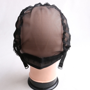 Gorra de malla sin parte en U con correas ajustables, gorras de encaje negro <span class=keywords><strong>para</strong></span> tejer pelucas, redes <span class=keywords><strong>para</strong></span> hacer pelucas - Product Image 3