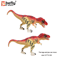 Juguete de Dinosaurio Tiranosaurio Rex y Espinosaurio en Frasco Móvil, Mini Figura de PVC