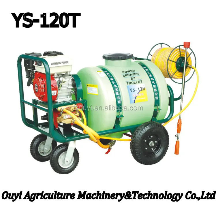 Pulverizador do jardim do carrinho do uso da agricultura com motor de gasolina YS-120T