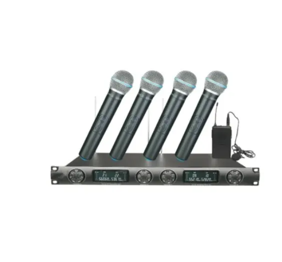 Bán Buôn 4 Kênh Hội Nghị Không Dây Vocal Microphone Mic Không Dây