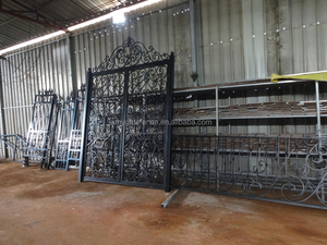 de jardin/bonne qualité et bas <span class=keywords><strong>prix</strong></span> <span class=keywords><strong>grille</strong></span> <span class=keywords><strong>en</strong></span> <span class=keywords><strong>fer</strong></span> <span class=keywords><strong>forgé</strong></span> conception/coulissant principal de <span class=keywords><strong>fer</strong></span> porte conception - Product Image 5