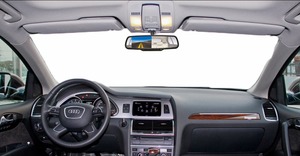 Monitor de 4,5 pulgadas, cámara dual, espejo retrovisor de grabación, ayuda de marcha atrás, espejo de caja negra para coche - Product Image 3