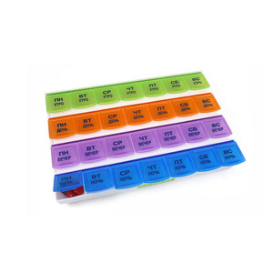 Organizador de Pastillas Mensual - Planificador de Pastillas Extra Grande de 28 Días para Separar las Pastillas y las Vitaminas Semana por Semana - Product Image 2