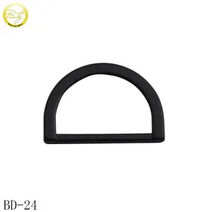 Groothandel tas montage alloy metal d ring zwart d gesp voor halsbanden