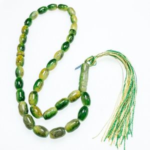 Cuentas de cristal tasbeeh, abalorios de oración islámica, 11x7mm, 10 colores - Product Image 1