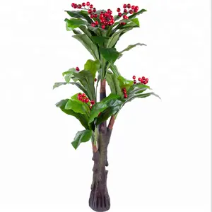 Good Looking Artificial Fruit Tree / High Simulation Cherry Tree For Sale