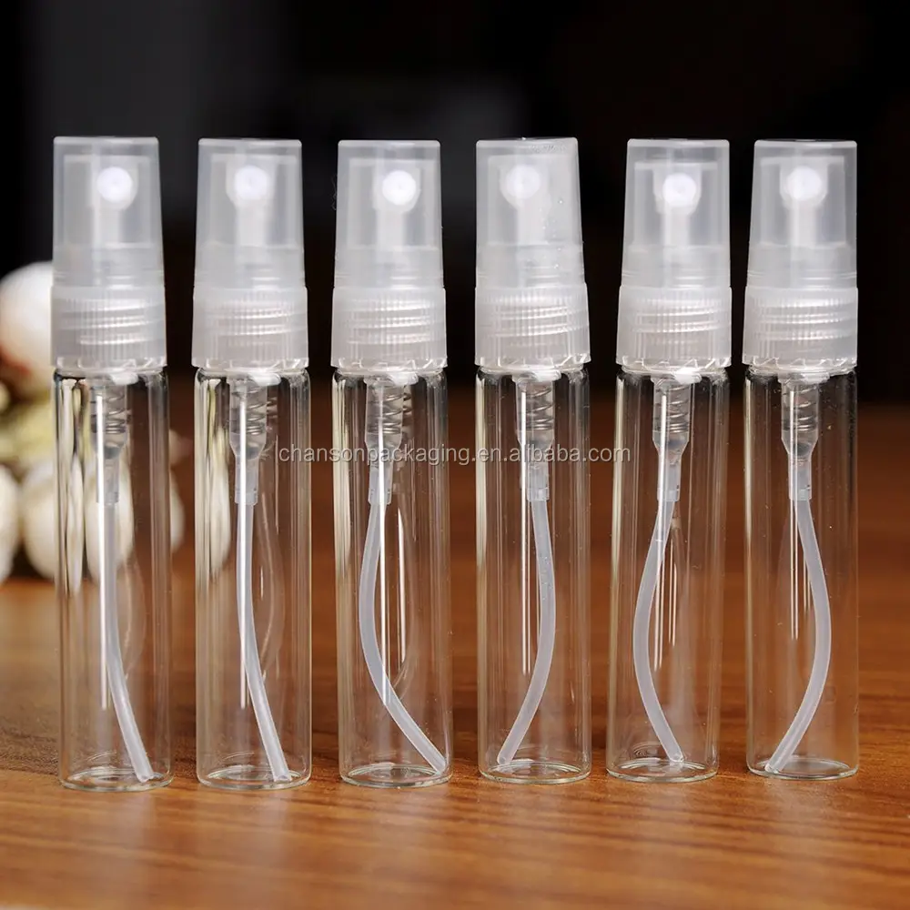 Boş Temizle Doldurulabilir 5 ML Cam Sprey Parfüm Şişeleri