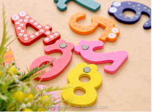 Juego de 10 números de imán de madera para nevera, juguete educativo para niños, 1 juego - Product Image 4