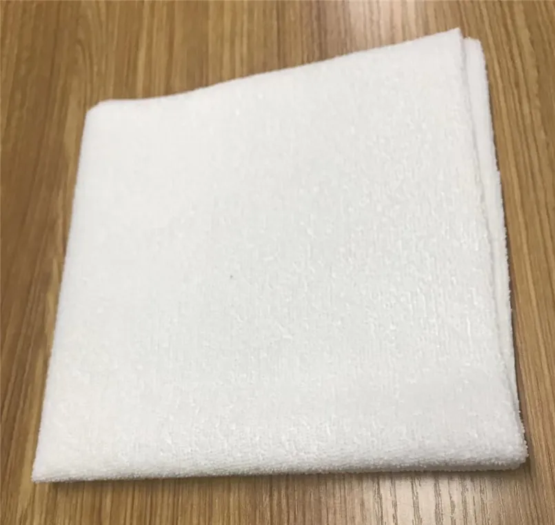12x12 14x14 פוליאסטר לבן מגבת בד להדפסת סובלימציה ריק מיקרופייבר מגבת