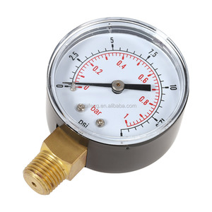 Manômetro hidráulico hf 50mm, medidor de pressão 0 ~ 15psi/<span class=keywords><strong>1bar</strong></span>, com mini medidor de pressão - Product Image 5