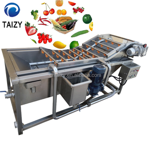 fruit and vegetable washing and drying machine fruit washing peeling machine