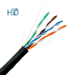Cavo FTP Cat5e arancione/rosso/giallo/nero 2 paia S/FTP cavo a bobina corta non schermato/schermato cavi di comunicazione UTP