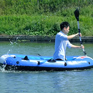 Bote de goma engrosamiento resistente al desgaste kayak barco inflable/2/3/4 personas fondo duro asalto barco cojín de aire barco de pesca