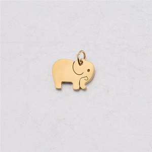 Custom made ชุบทองสแตนเลสสัตว์เล็กๆช้าง charms จี้สำหรับเครื่องประดับทำ - Product Image 6