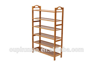 Fabricante de hueso 6- niveles de zapatos rack zapatos para sala de exposición - Product Image 1