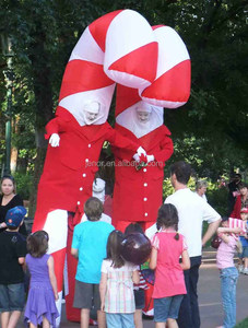 Décoration d'exposition de fête de Noël marchant le costume gonflable de canne à sucre pour le centre commercial - Product Image 4