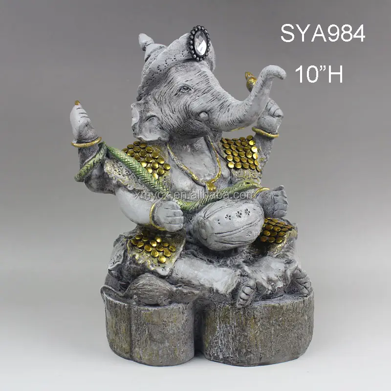 Polyresin हिंदू भगवान मूर्तियां भारतीय पूजा प्रतिमा-उड़ान हनुमान