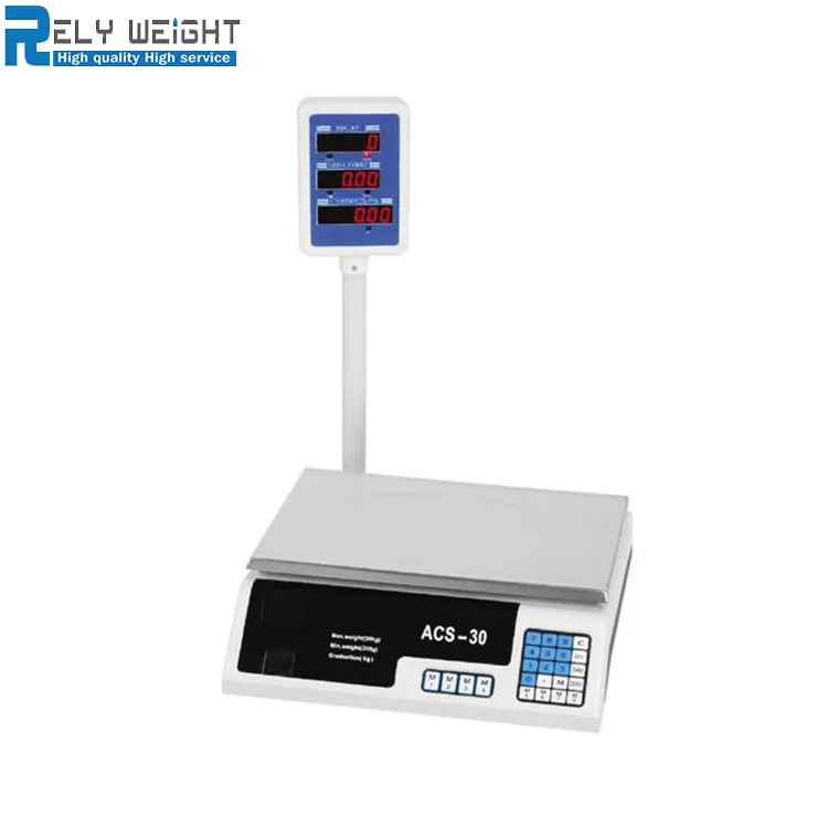 Balança eletrônica digital de peso, balança de plataforma de computação de 40kg