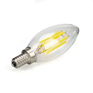 室内照明用交流120/220V E12/E14/E17/E26 C35 6w智能灯泡可调光发光二极管灯丝灯泡