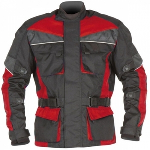 เสื้อแจ็กเก็ตมอเตอร์ไซค์ลายกุหลาบบัลแกเรียกับสีแดง - Product Image 1