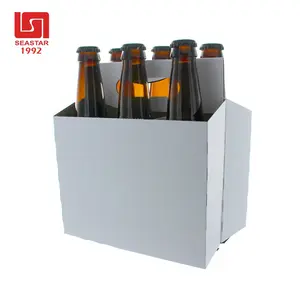 Werkseitig hergestellte Six Pack Beer Box aus Wellpappe aus Kunststoff