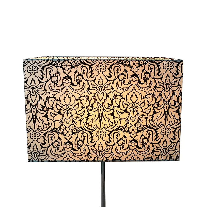 Indoor decorative cube rectangular fabric lamp shade For Bedroom