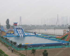 Piscine à cadre métallique piscine pour toboggan aquatique extérieur - Product Image 3