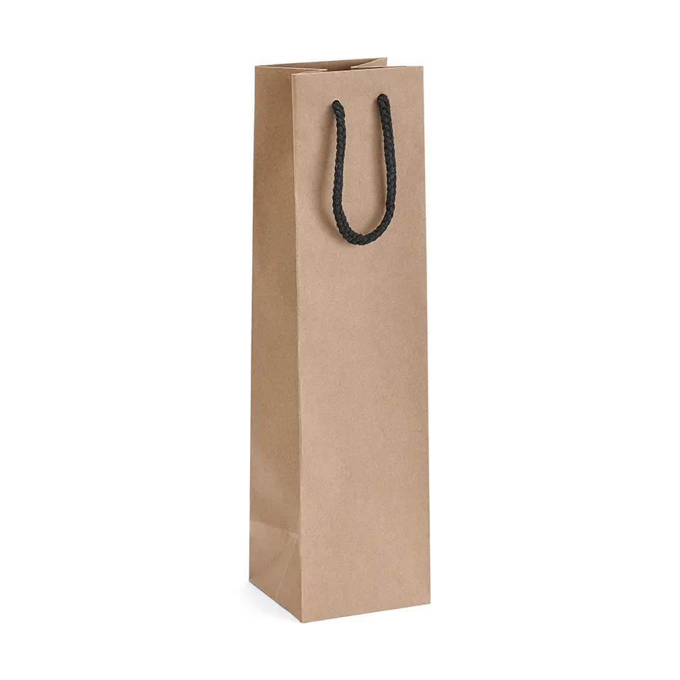 Wholesale double packaging bag wine kraft paper wine gift bag for wine