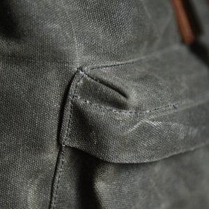 Wholesale Men's Backpacks Vintage Mens Wax Canvas Backpack Fashion Men's <strong>Travel</strong> <strong>Rucksack</strong> - Product Image 4