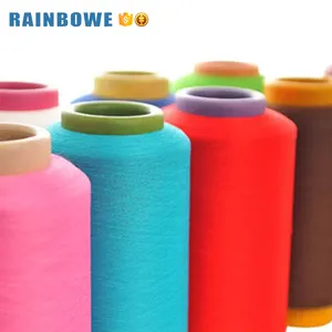 Hot selling acy polyester air covered spandex yarn for making socks