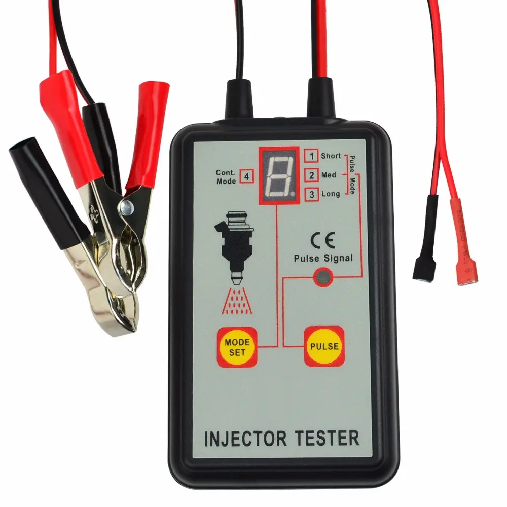 Digital Automotive Fuel Pressure Injection Pump Injector Tester 12V Car Vehicle Diagnostic Tool 4 Modes