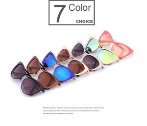 Lunettes de soleil <span class=keywords><strong>tendance</strong></span> pour femmes New Hot Women's Classic Cat Eye Designer Fashion Shades Black Frame Sunglasses Women <span class=keywords><strong>2022</strong></span> - Product Image 5
