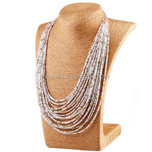 Collana di perline di semi di moda, <span class=keywords><strong>gioielli</strong></span> fatti <span class=keywords><strong>a</strong></span> <span class=keywords><strong>mano</strong></span>, <span class=keywords><strong>gioielli</strong></span> di perline all'ingrosso N230355 - Product Image 3