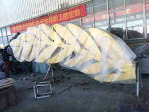 Personnalisé Classique En Métal Art Artisanat Épée <span class=keywords><strong>Bouclier</strong></span> Statue Paysage Affichage Prop Grand En Acier Inoxydable En Plein Air Jardin Sculpture - Product Image 3