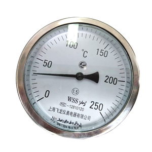 WSS-403 Quay Số 100Mm Trở Lại Kết Nối Nhiệt Kế Lưỡng Kim 250 Độ Nhiệt Độ Nhiệt Độ Đo - Product Image 1