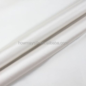 Howmay 19 m/M 95% Soie Spandex Blanc Soie Stretch Satin Charmeuse Tissu pour Robes Mariages Rideaux pour Teinture Impression