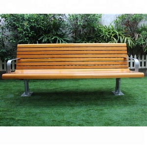 <span class=keywords><strong>Banc</strong></span> d'extérieur en bois massif de camphrier verni, sièges de parc en bois - Product Image 4