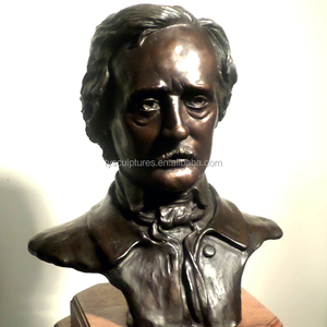 Busto de <span class=keywords><strong>hombre</strong></span> de bronce antiguo clásico de estilo occidental, tamaño real, para decoración de casa, jardín, parque, recuerdo. - Product Image 3