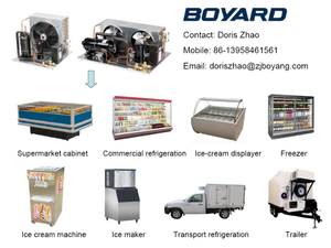 Роторный компрессор R448A R449A boyard, конденсаторный блок для настенного коммерческого холодильника - Product Image 4
