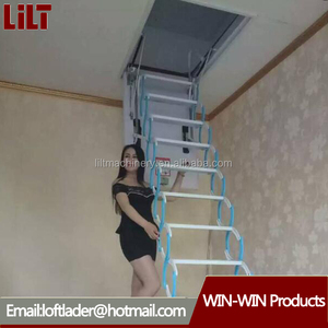 de metal telescópica loft escalera plegable, plegable escalera del desván, plegable de aluminio <span class=keywords><strong>escaleras</strong></span> escamoteables - Product Image 4