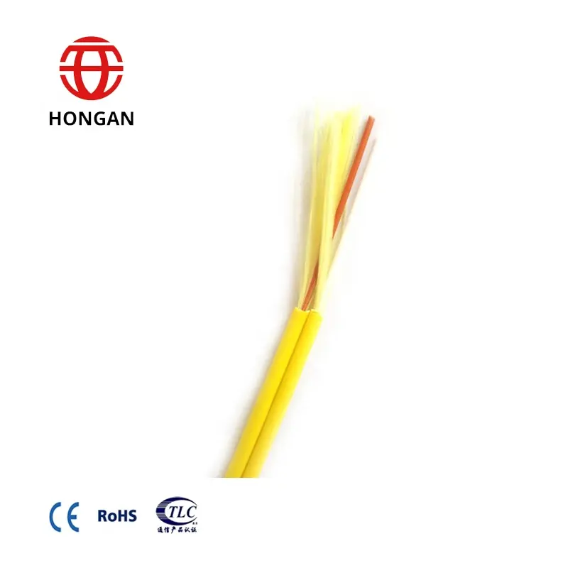 Câble de fibre optique multimode/, FTTH duplex, 2 core 8