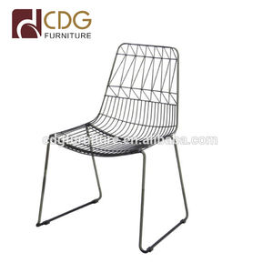 CDG Réplique <span class=keywords><strong>harry</strong></span> bertoia empilable fil café tables et chaises en plein air noir blanc bleu rose or couleur - Product Image 1