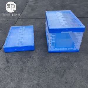 ヘビーデューティー本当に便利な32LHDPE折りたたみ式スタッカブルストレージクリアプラスチッククレート折りたたみ式600*400*200mm - Product Image 5