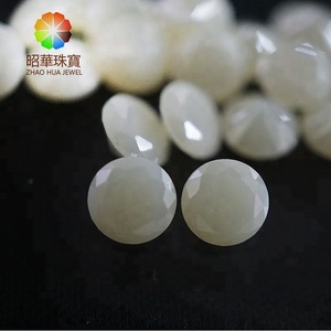 CUBIC ZIRCONIA <span class=keywords><strong>MILKY</strong></span> IVORYラウンドルーズジェムストーン - Product Image 2