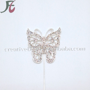 New Style Diamante <strong>Animal</strong> <strong>Cake</strong> <strong>Topper</strong> Rhinestone Butterfly Shape <strong>Cake</strong> <strong>Topper</strong> for Party Supplies - Product Image 2