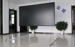 หน้าจอPVCแบบพกพาขนาด120 ''นิ้ว,ขาตั้งโปรเจ็กเตอร์ภาพยนตร์สำหรับใช้ในที่ร่มและกลางแจ้งพับได้สำหรับการนำเสนอในบ้านสำนักงาน - Product Image 4