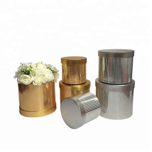 Custom LOGO Gold/ Silver Color Heart Shape Flower <strong>Box</strong>, <strong>Round</strong> Boxes for Rose Flower Gift Packaging - Product Image 6