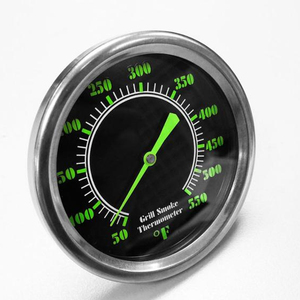 ManLaw अंधेरे में चमक ग्रिल धुआं गेज Griller थर्मामीटर डायल ओवन थर्मामीटर तत्काल पढ़ा मांस थर्मामीटर - Product Image 1