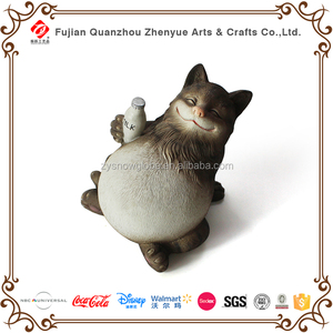 Hámster Ornamento Polyresin, Personalizado Encantador Del Ratón Estatua <span class=keywords><strong>Animal</strong></span>, Resina Lindo Bambú Rata Estatuilla - Product Image 3