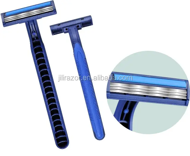 Triple blades disposable straight razor